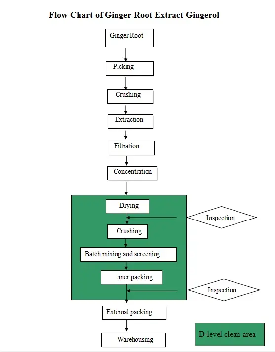 Flow Chart Of Ginger Root Extract Gingerol.webp